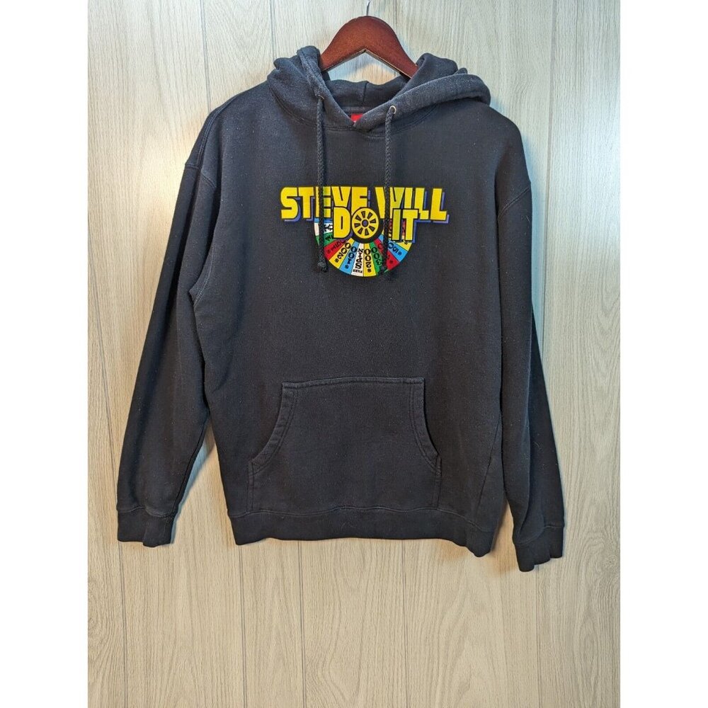 Full Send Sweater Adult Black M Steve Will Do It Wheel Of Fortune Hoodie Mens